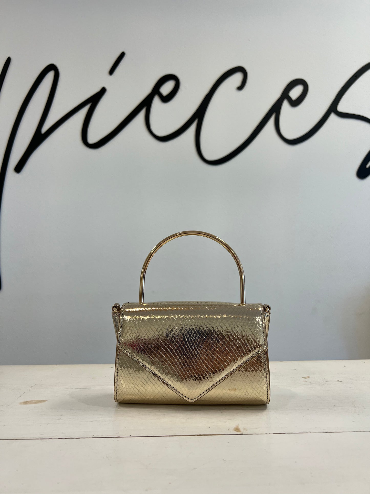 Billini Aston Gold Handle Bag