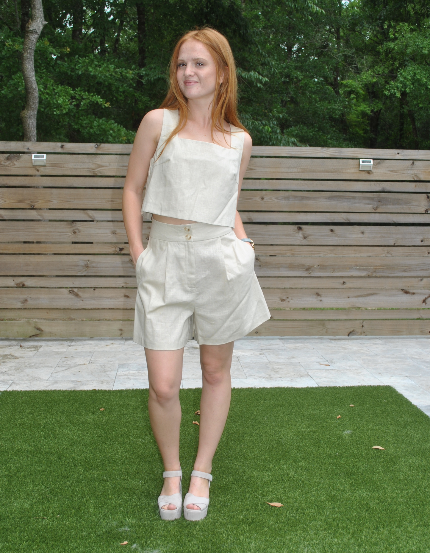 Linen shorts