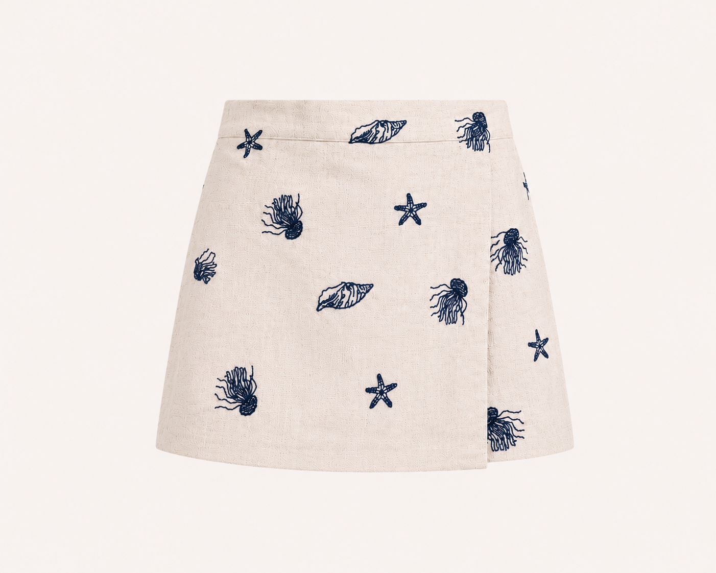 nautical print skort