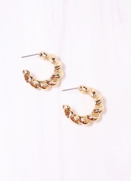 gold hoop earrings