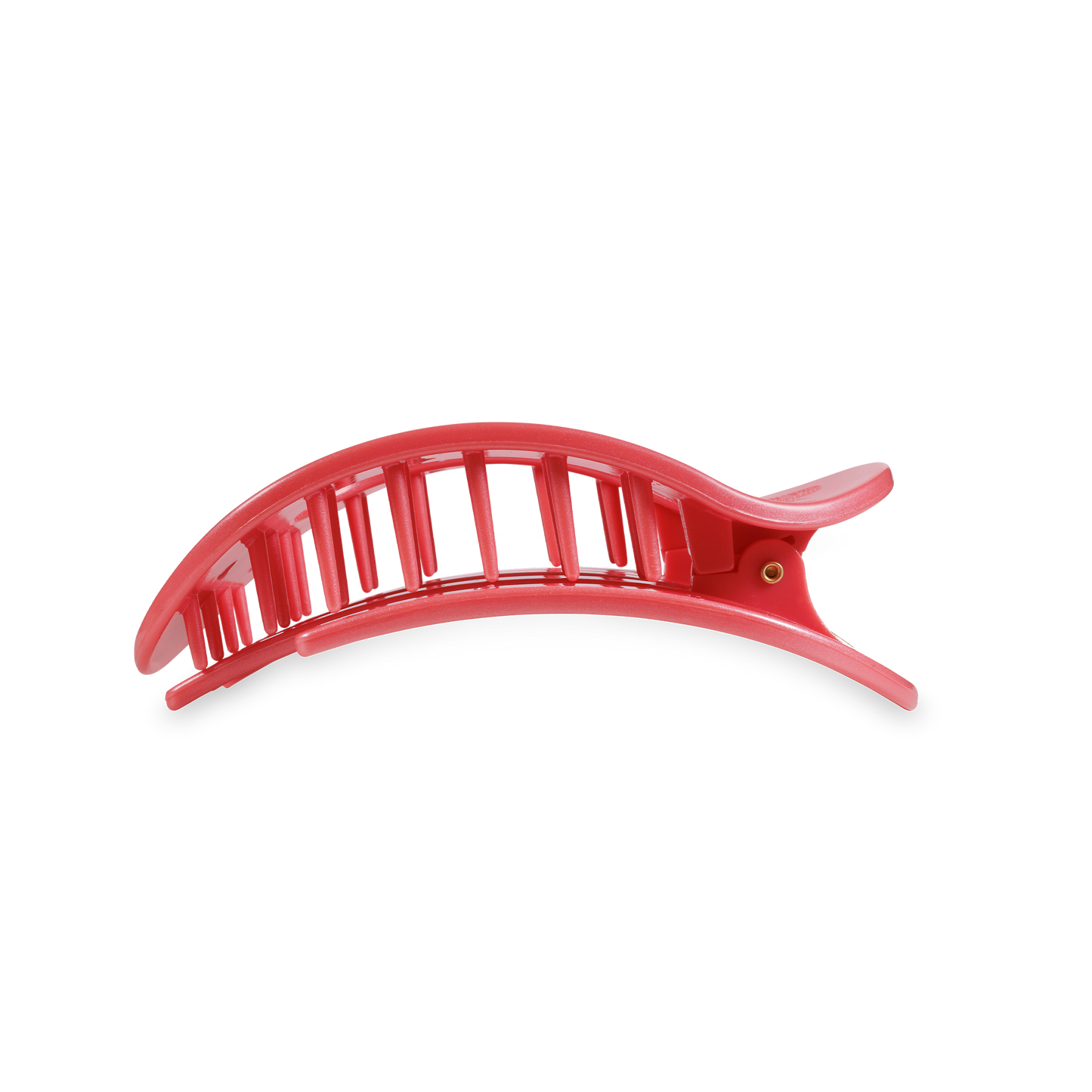 Round Flat Hair Clip | Medium | Calming Coral