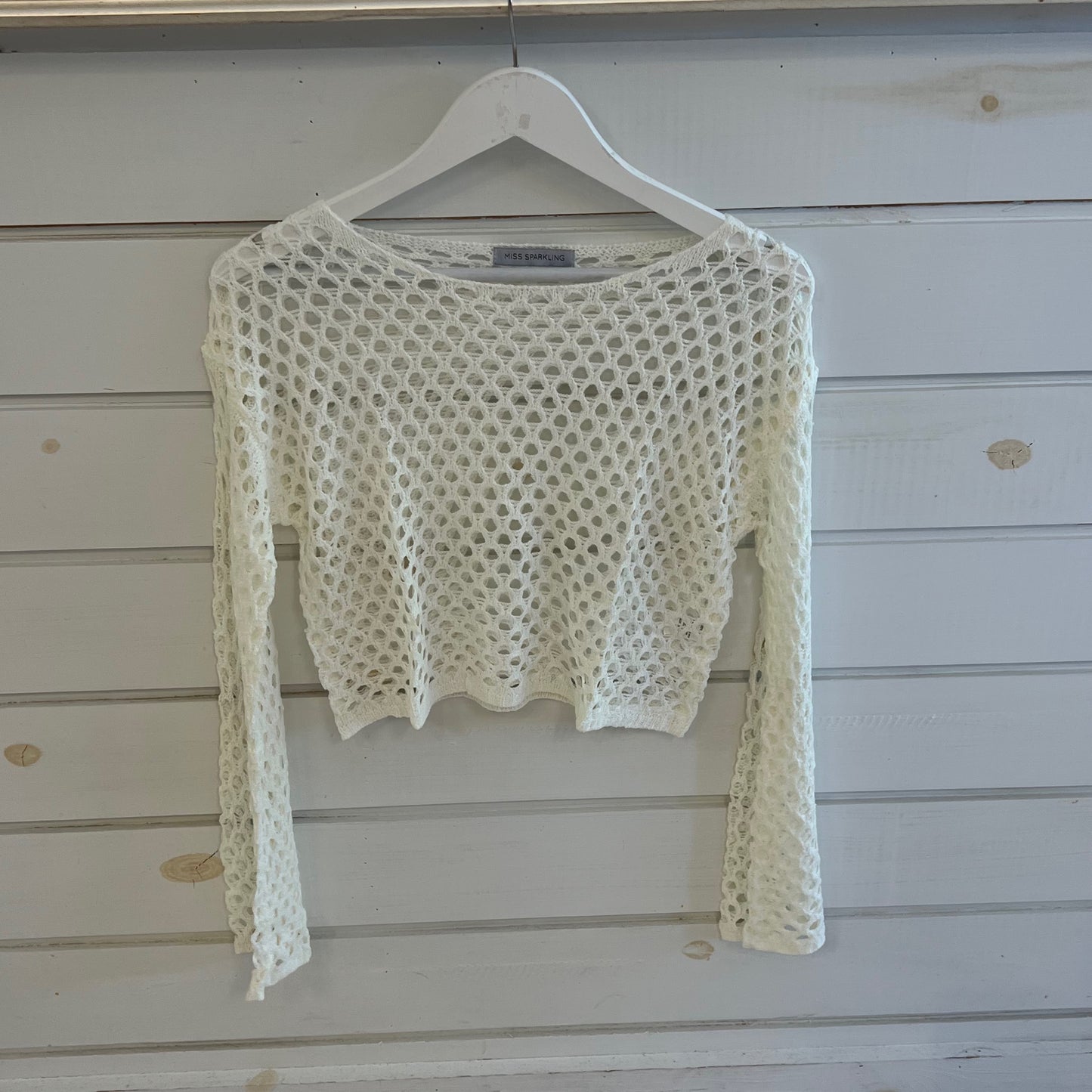 Miss sparkling crochet crop