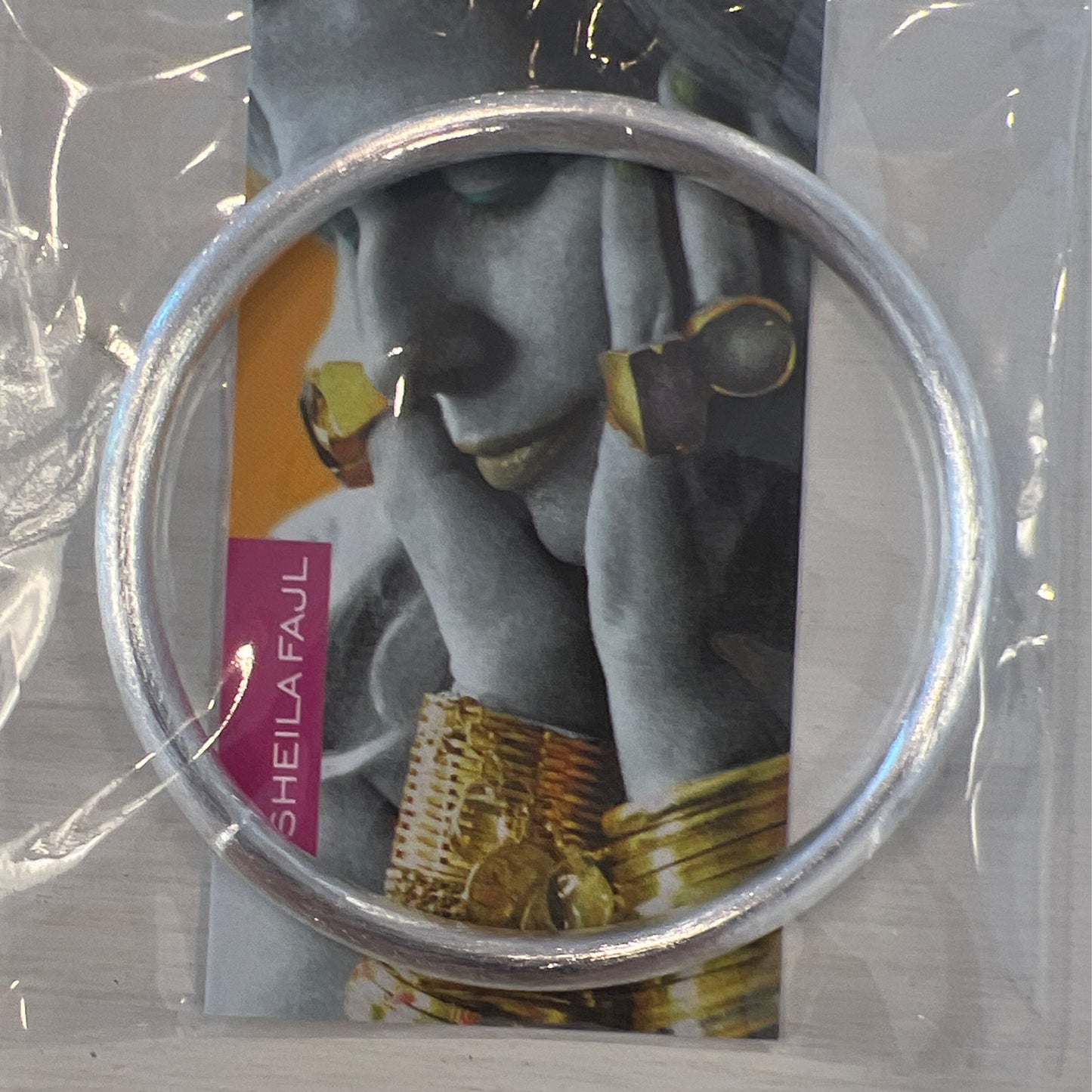 SF round bangle-silver