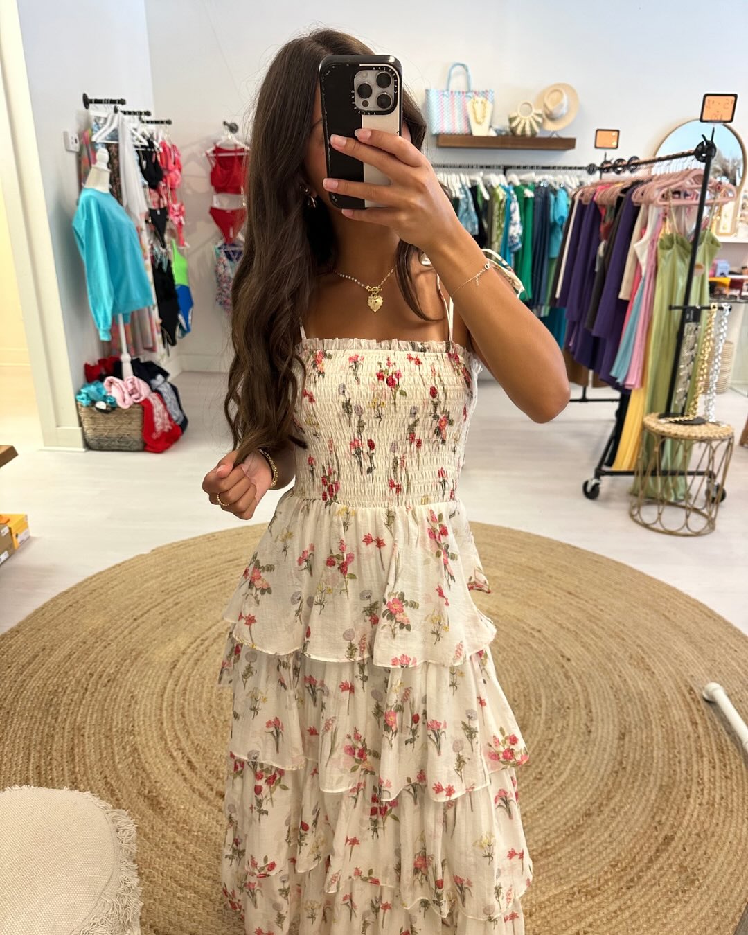 Lucy Paris Olive Tiered dress