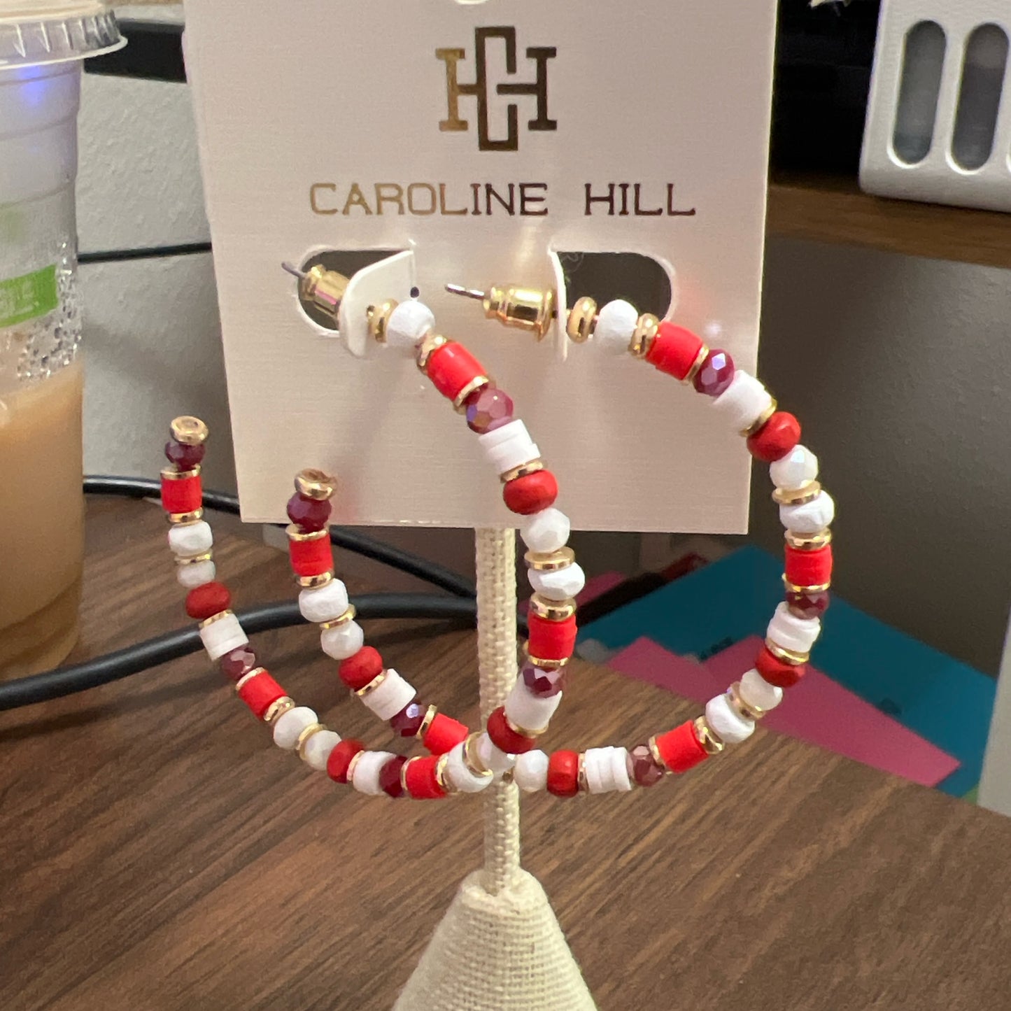 Caroline hill red/white hoop