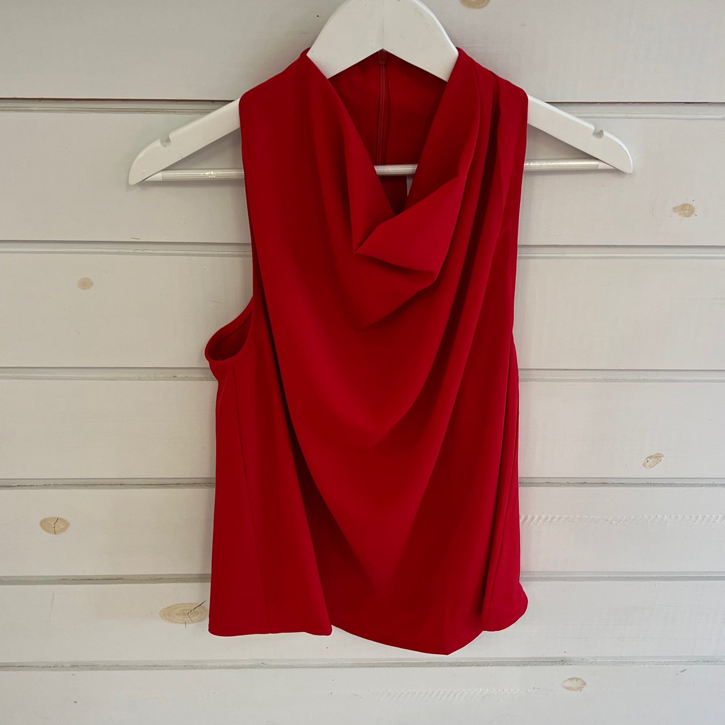 Glam roxanne red sleeveless top
