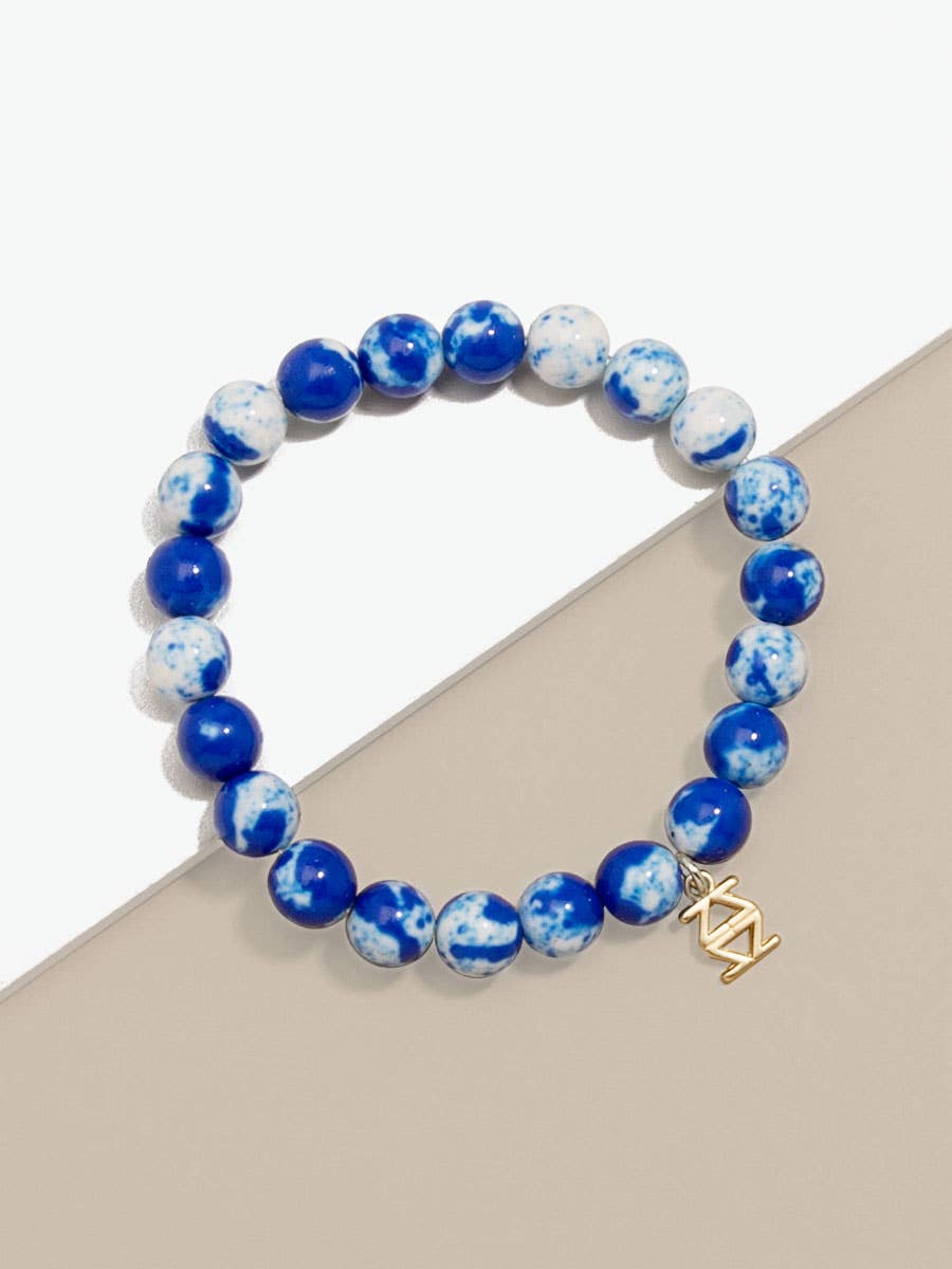 Zenzii Porcelain Beaded Stretch Bracelet