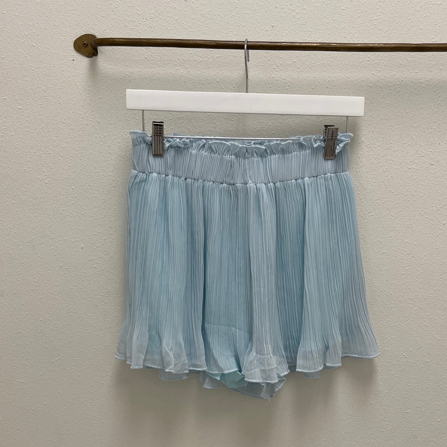 Hyfve pleated shorts blue