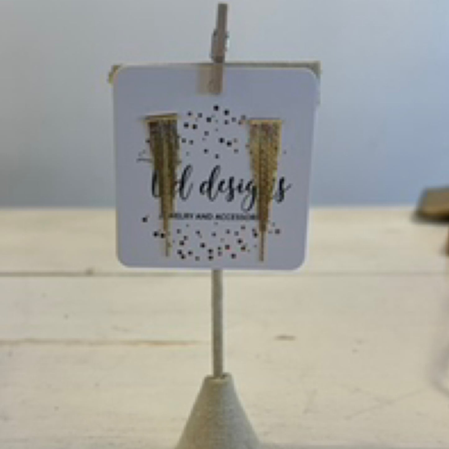 TLD Designs Gold Fringe Earrings