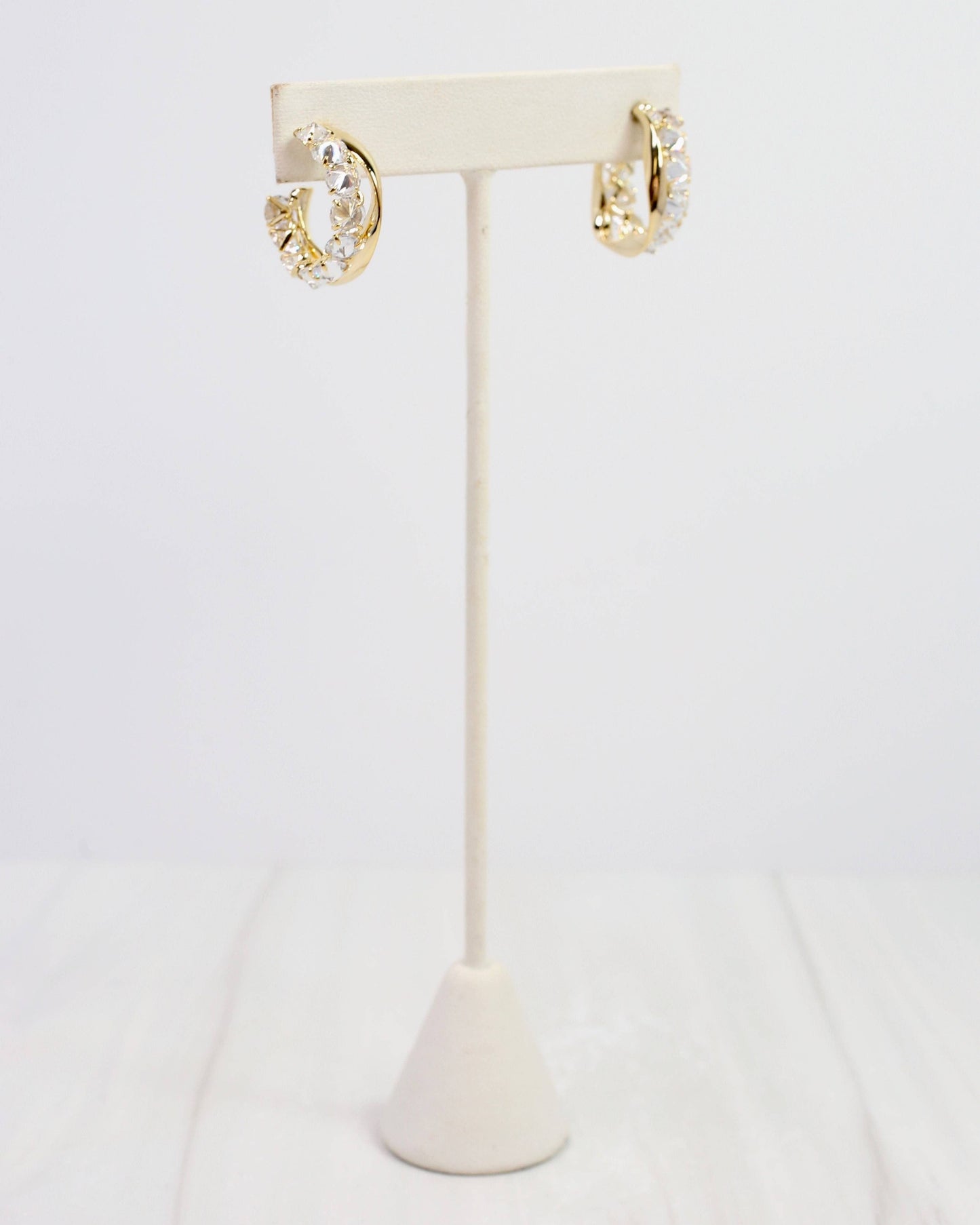 Paris Gold and CZ Hoop Gold