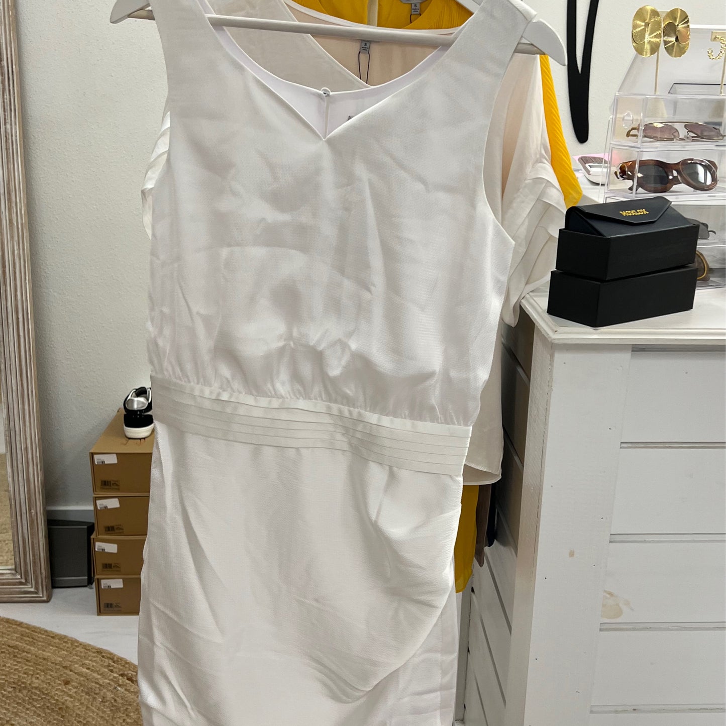 NZ White Shiny Dress