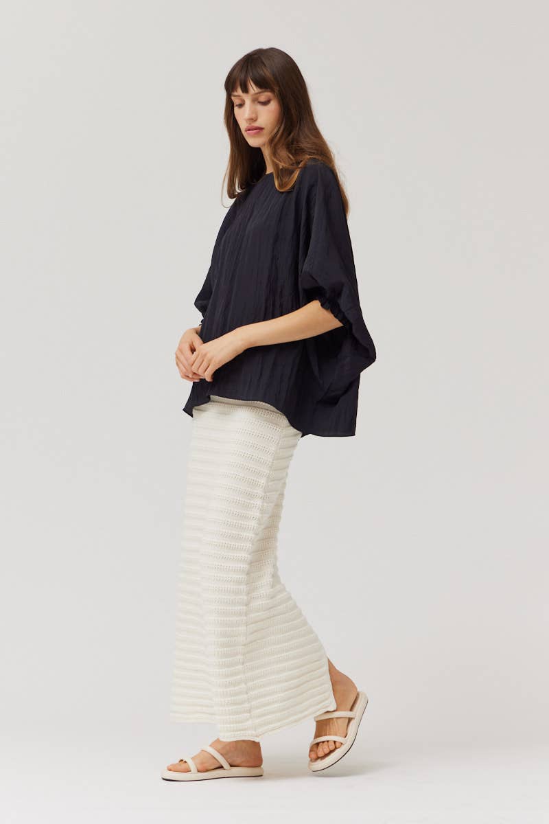 The Erin Loose Fit Crinkle Top