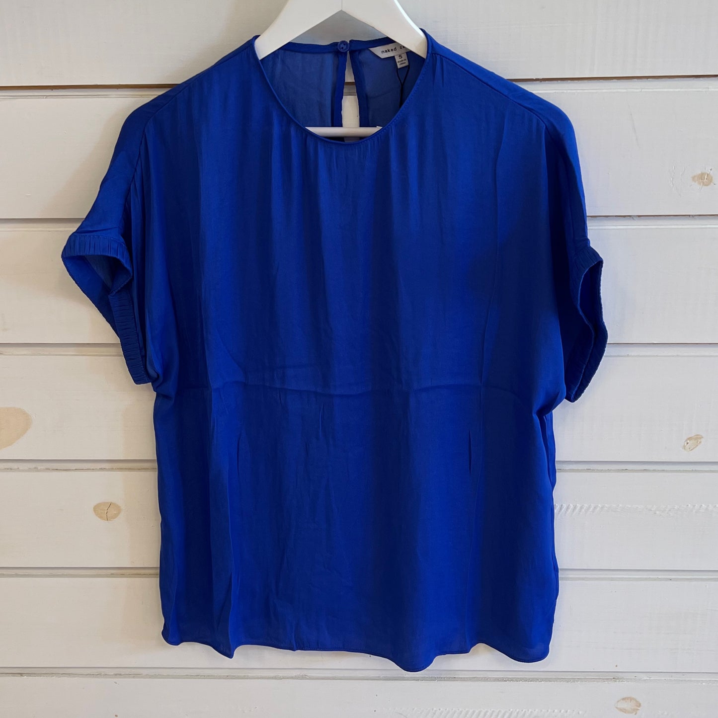 Nz plisse top blue