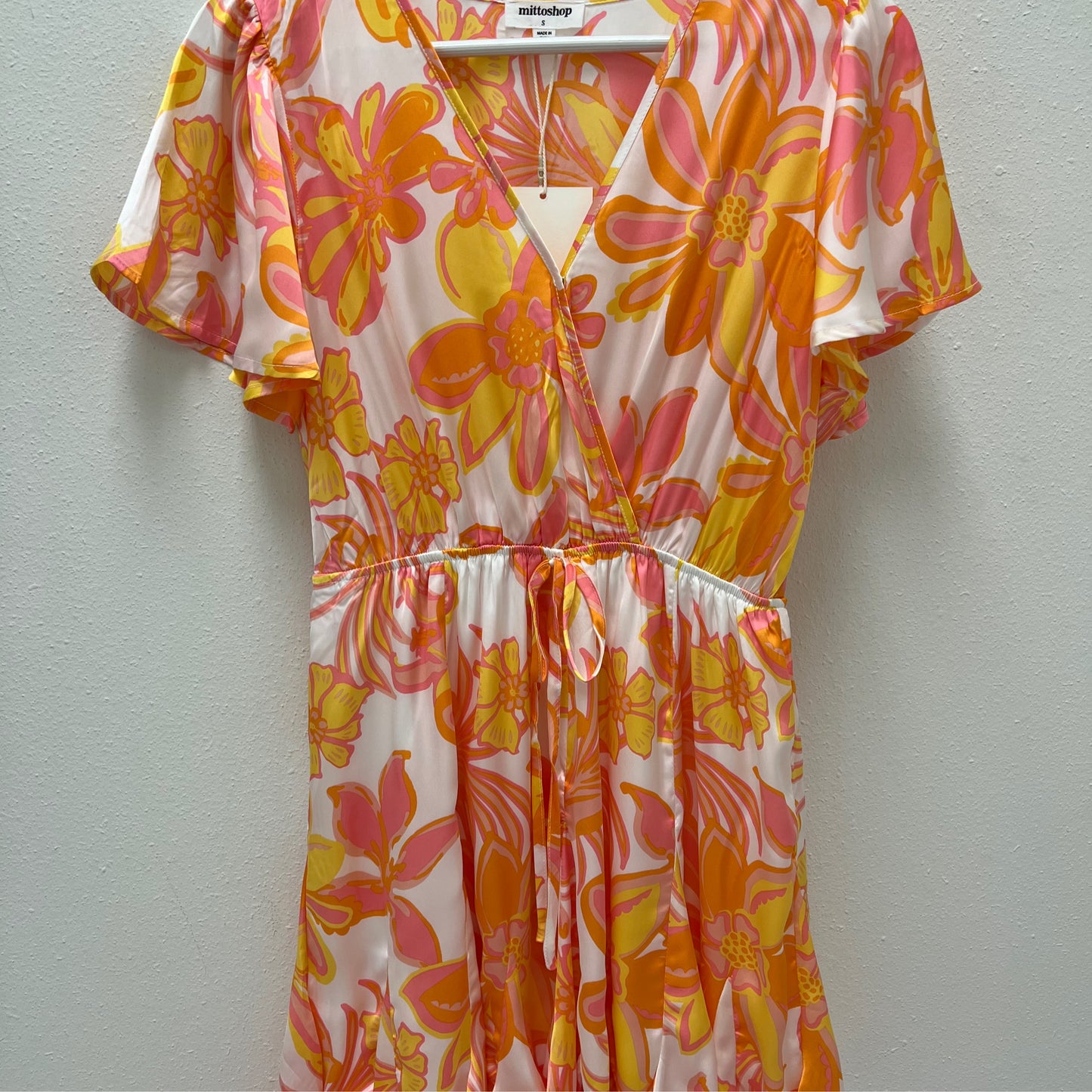 Mittoshop orange floral dress
