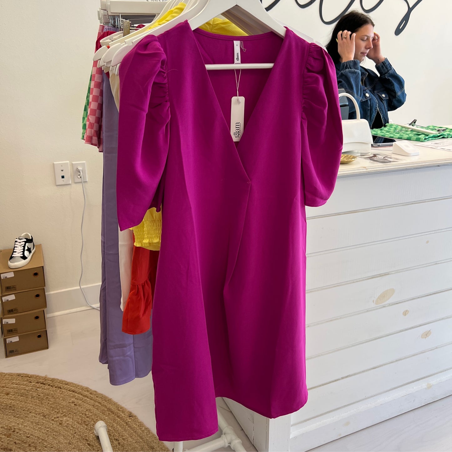 Glam Magenta Dress