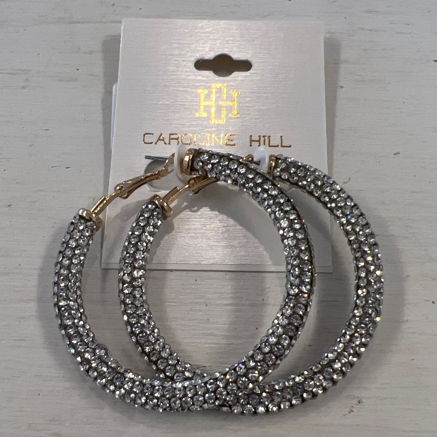 Caroline Hill clear diamonds hoop