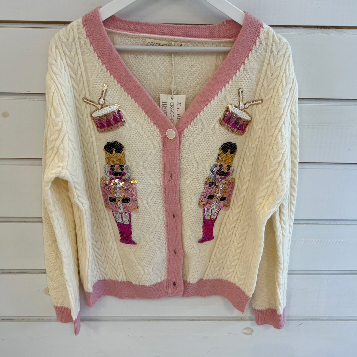 Southern Grace nutcracker cardigan