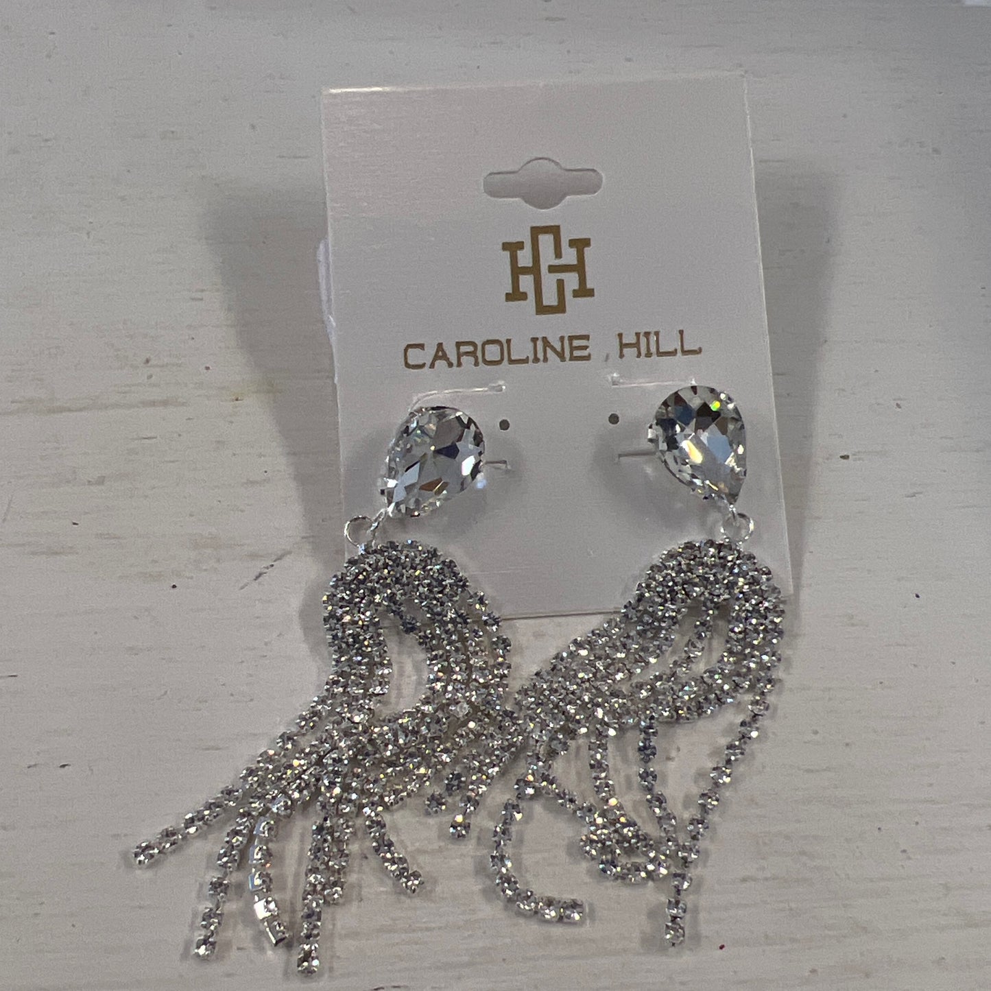 Caroline Hill cz fringe silver