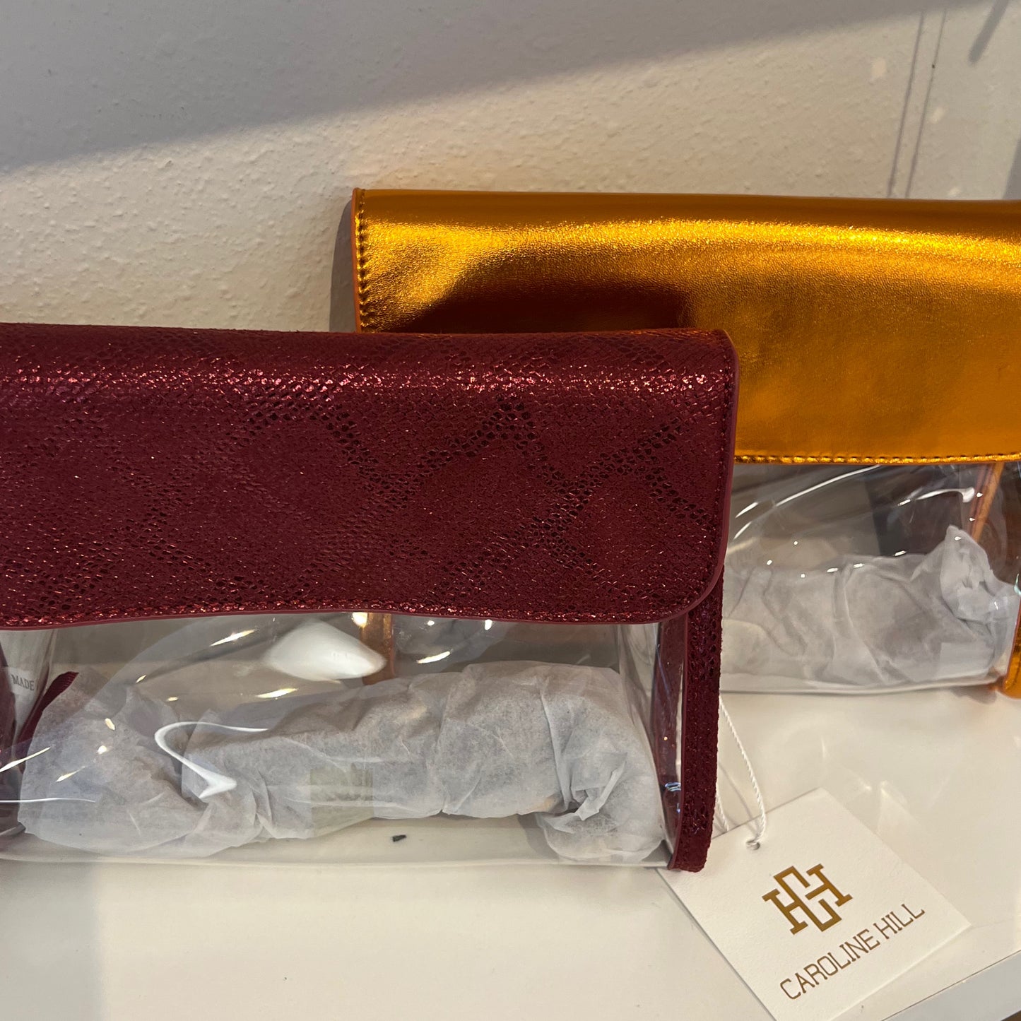 CH clear bag red