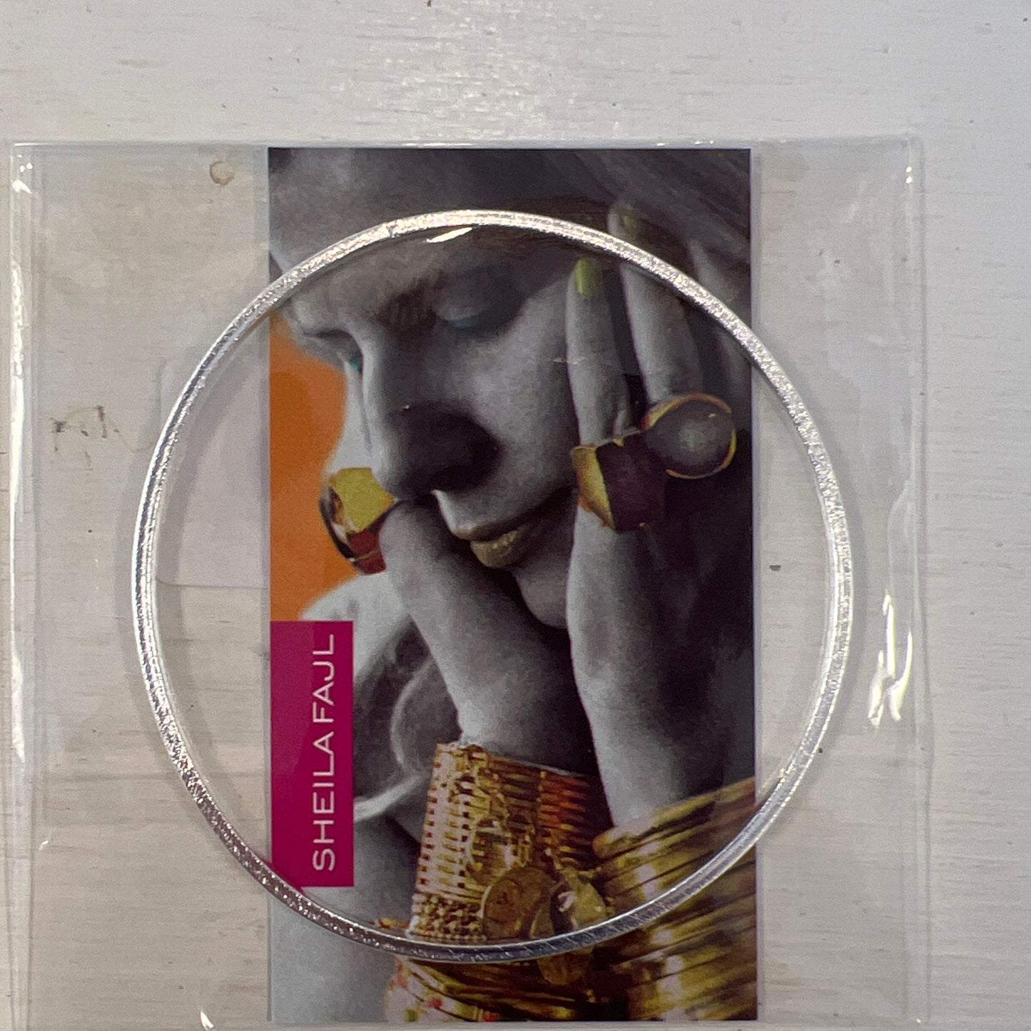 SF thin flat bangle-silver