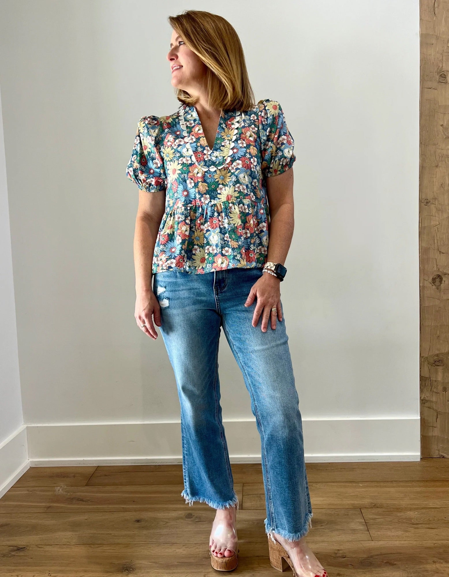 Vervet cropped denim