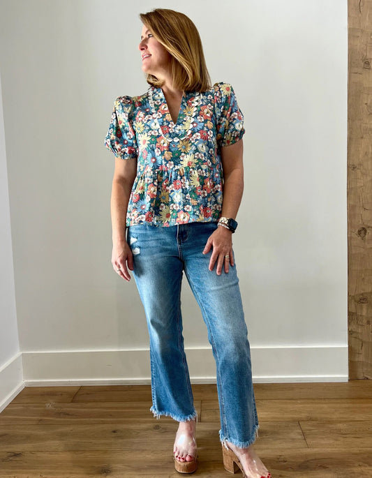 Vervet cropped denim