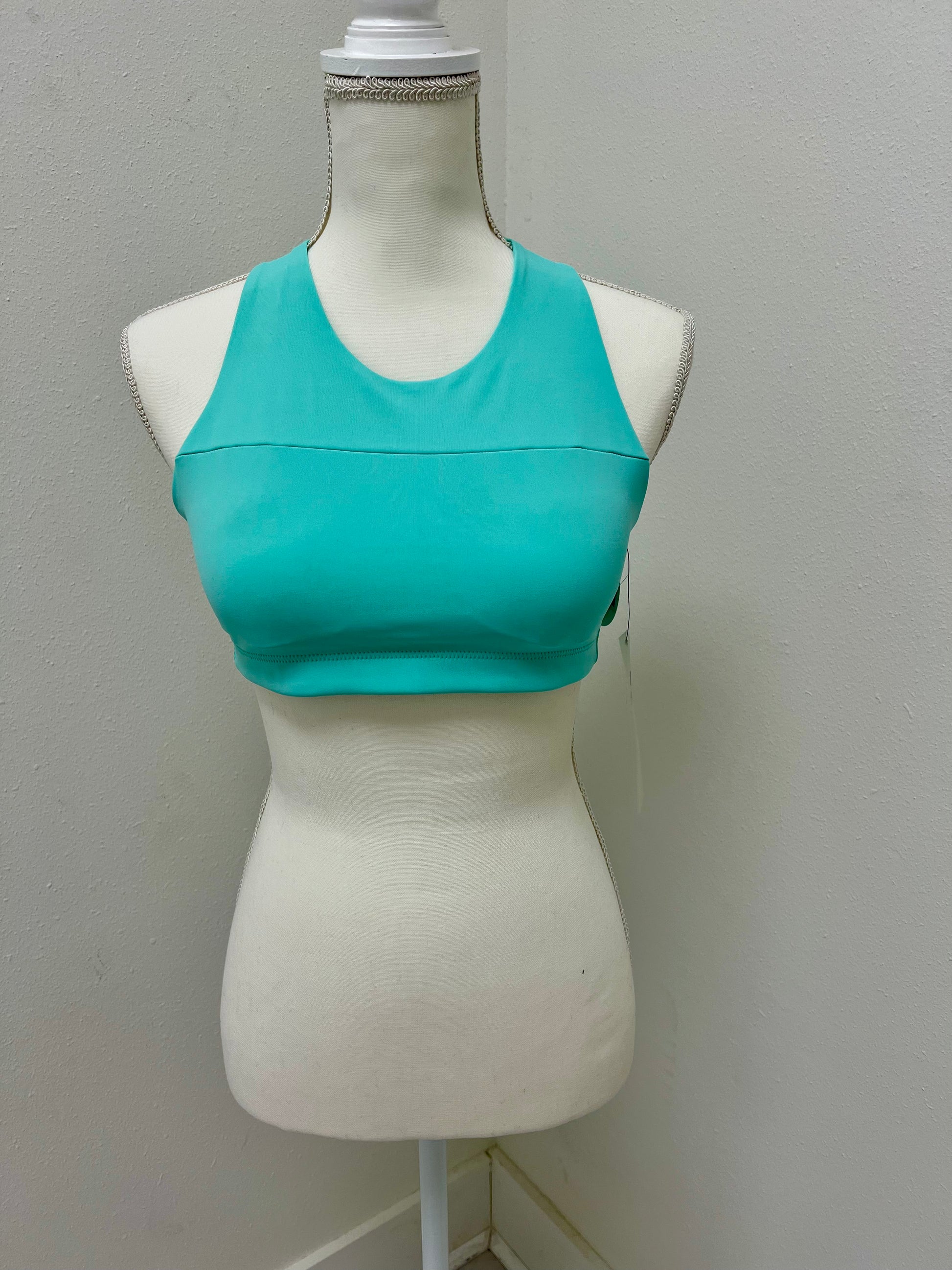 Green sports bra