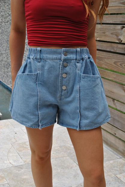 Denim shorts