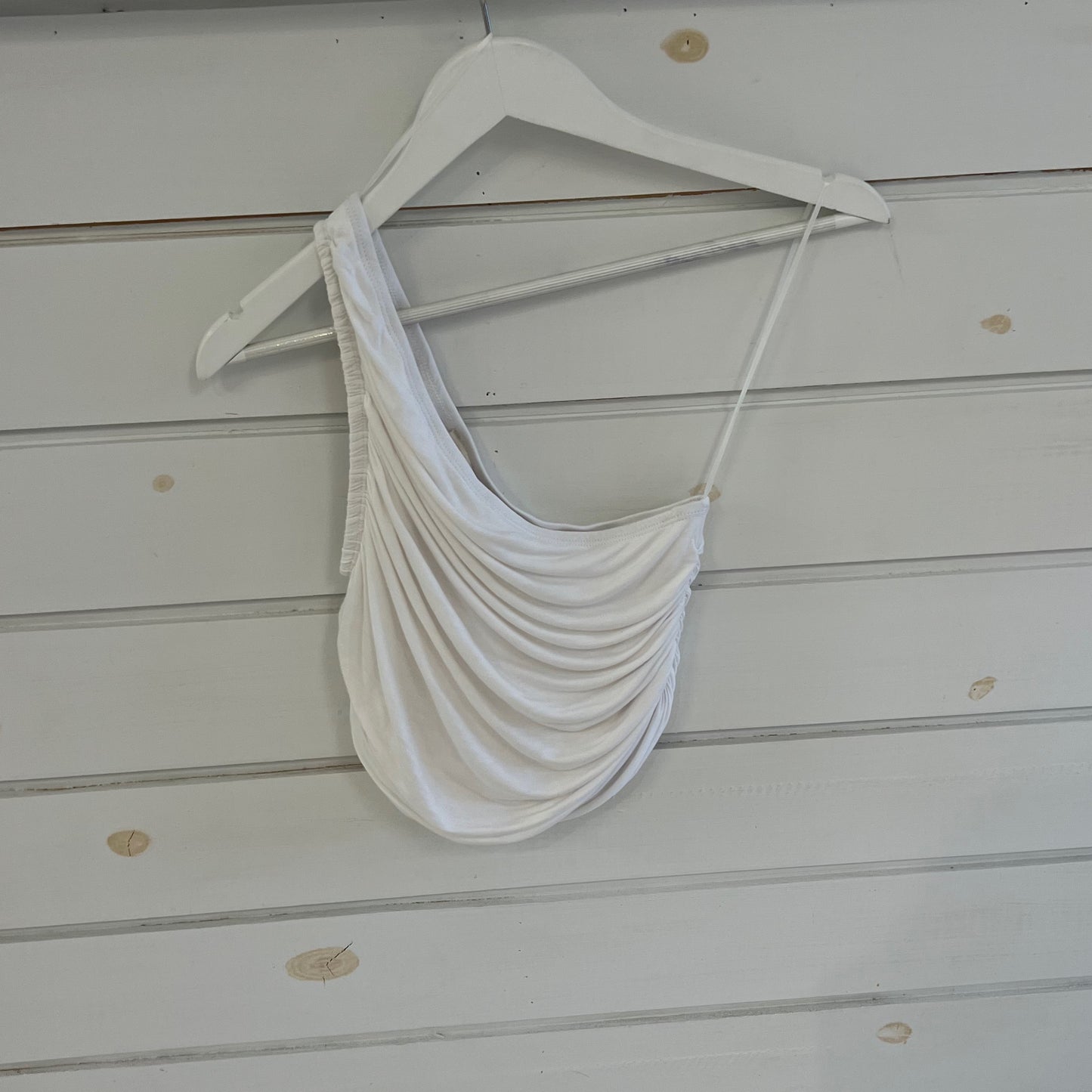 Idem ditto white one shoulder top