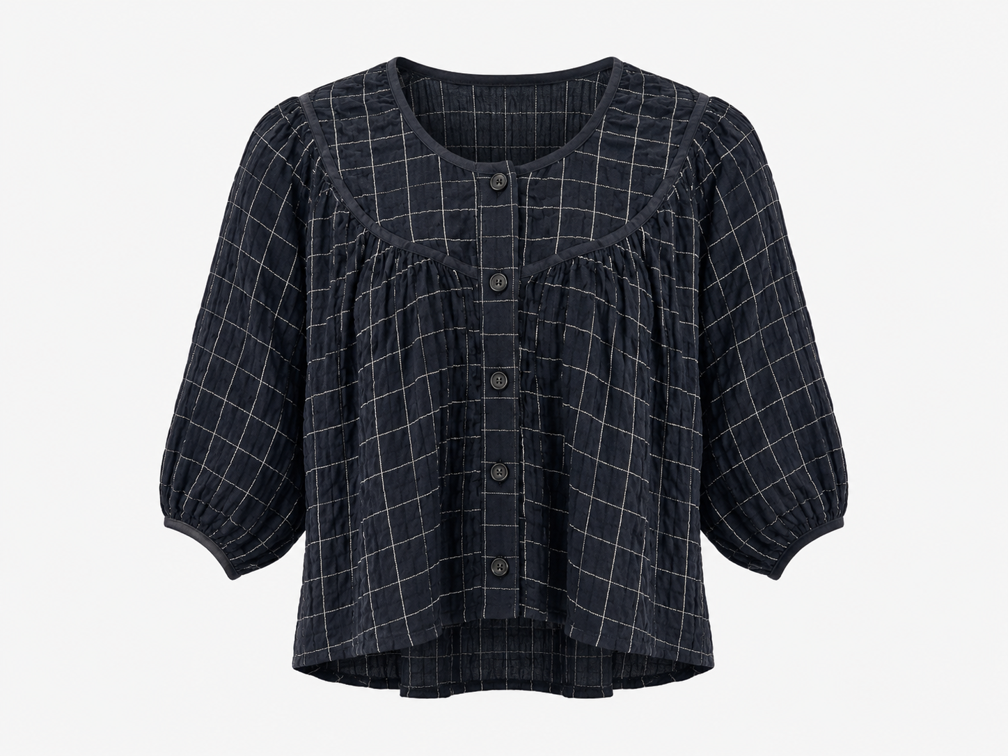 black plaid top