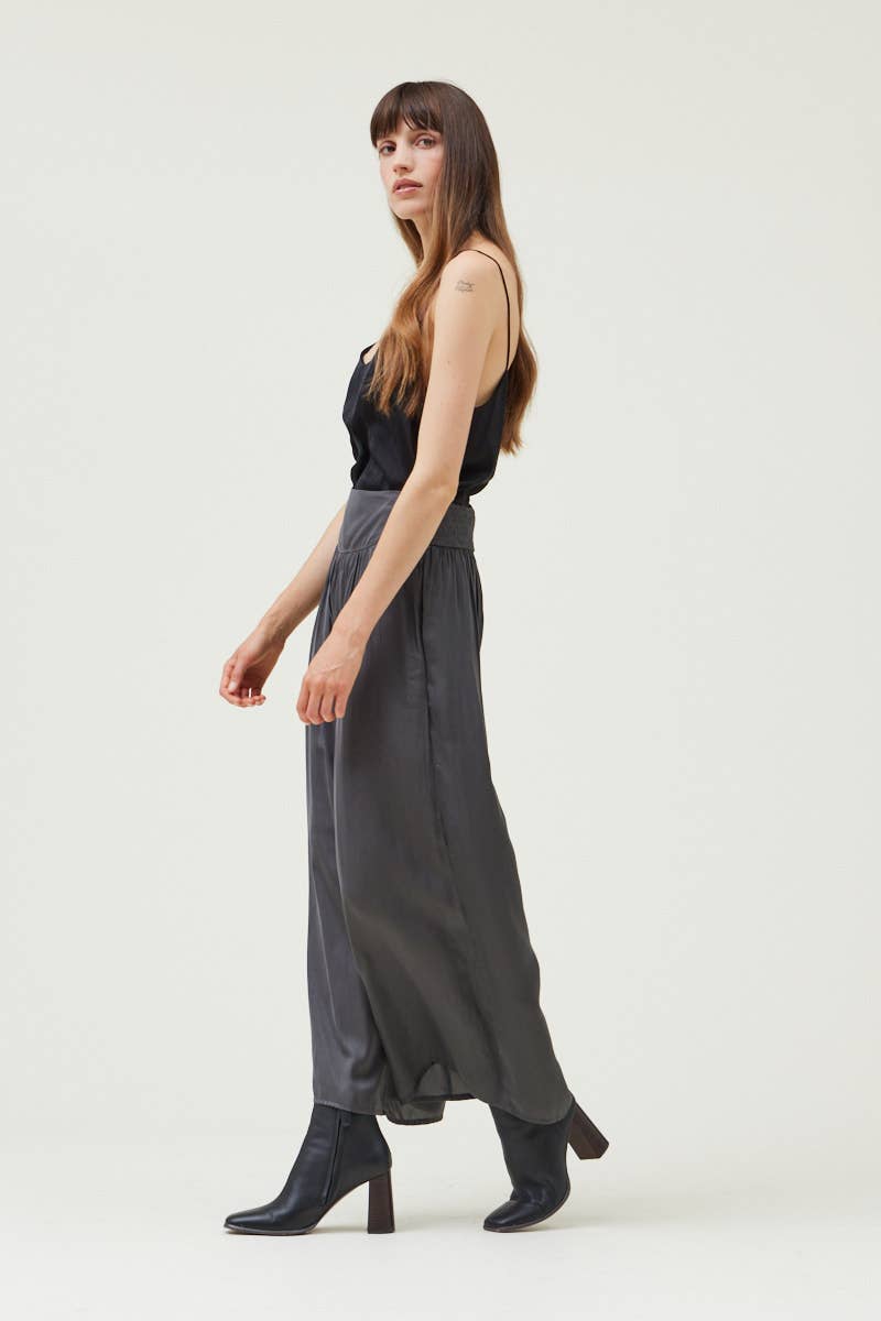 The Wanda Wide Leg Satin Pants
