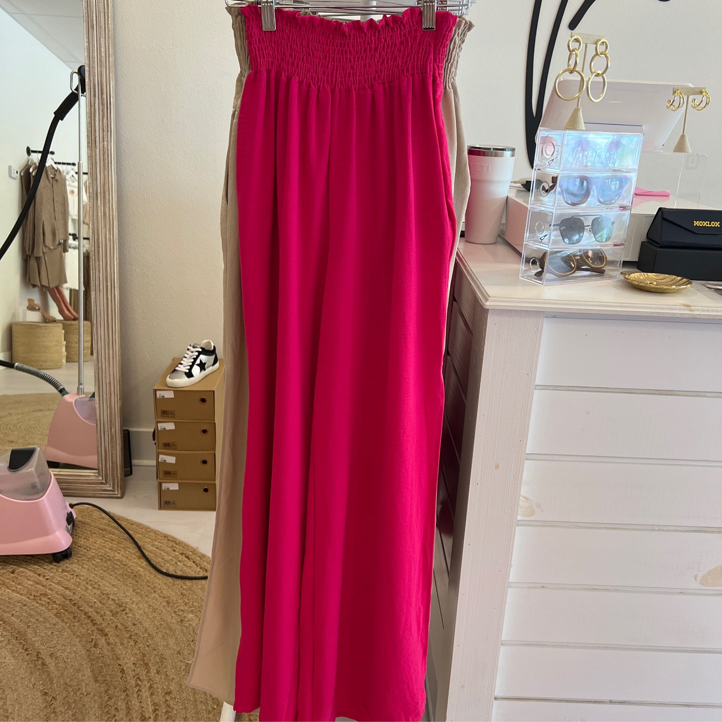 Eesome slit pants pink