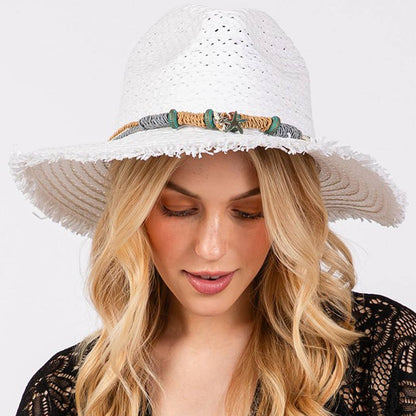 Straw Sunhat with starfish band
