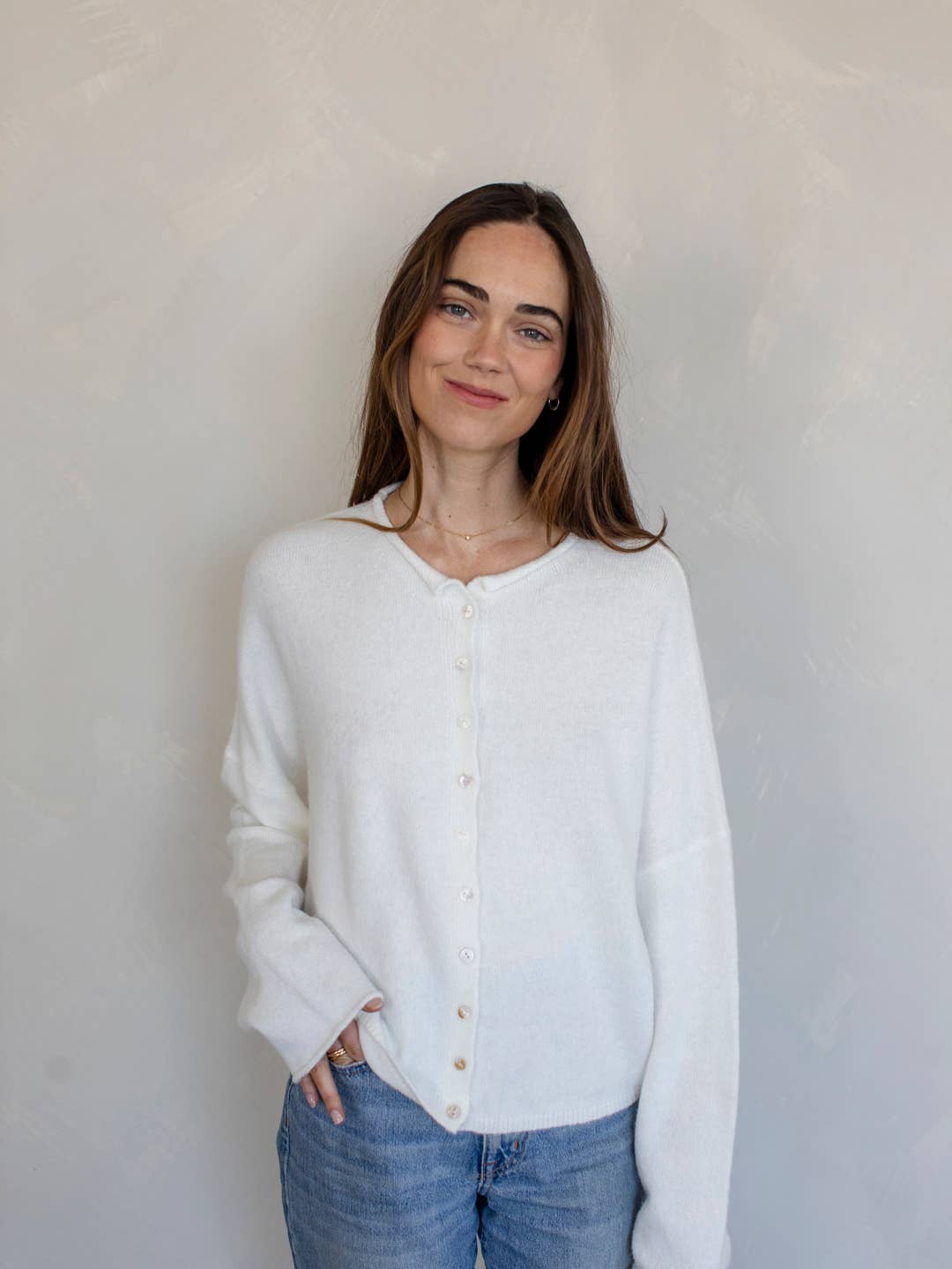 Elsie Button Down Cardigan Top