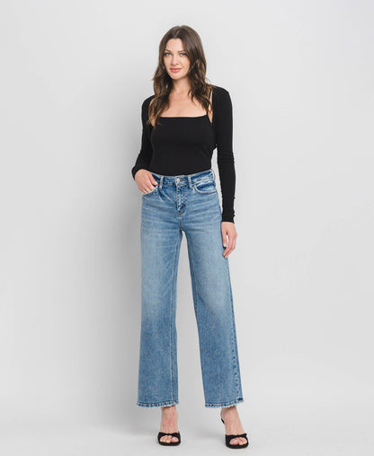 Flying Monkey High Rise Wide Leg Jeans