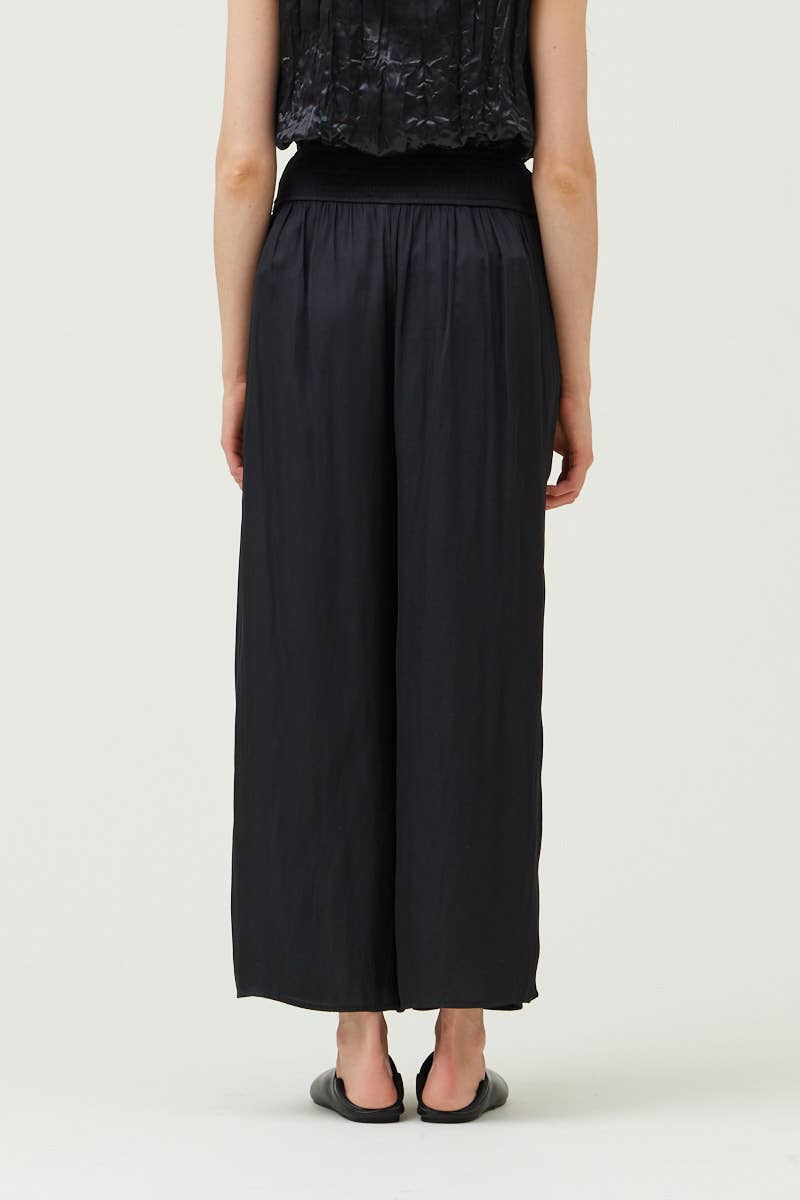 The Wanda Wide Leg Satin Pants