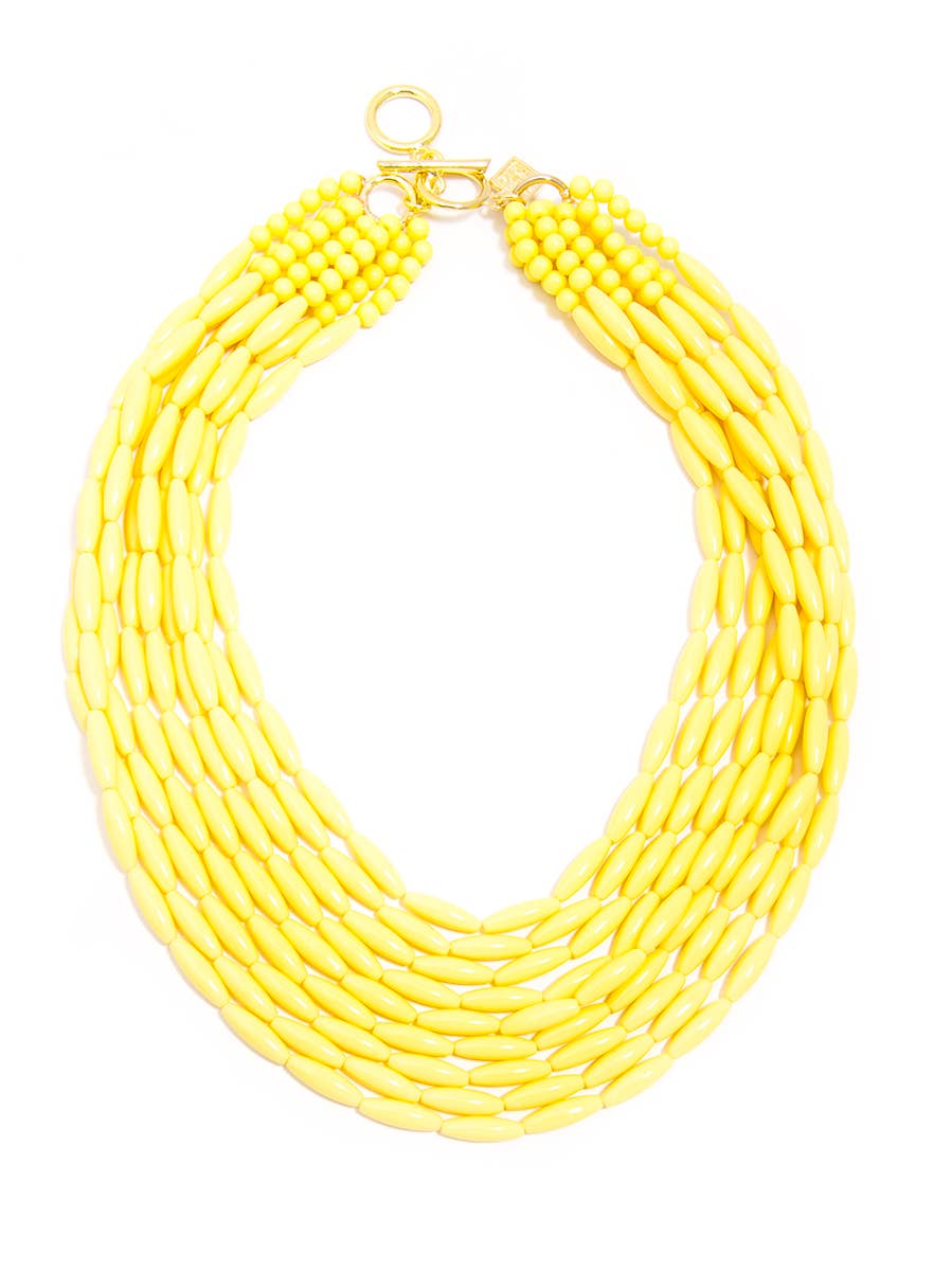 Zenzii Glossy Beaded Pastel Necklace