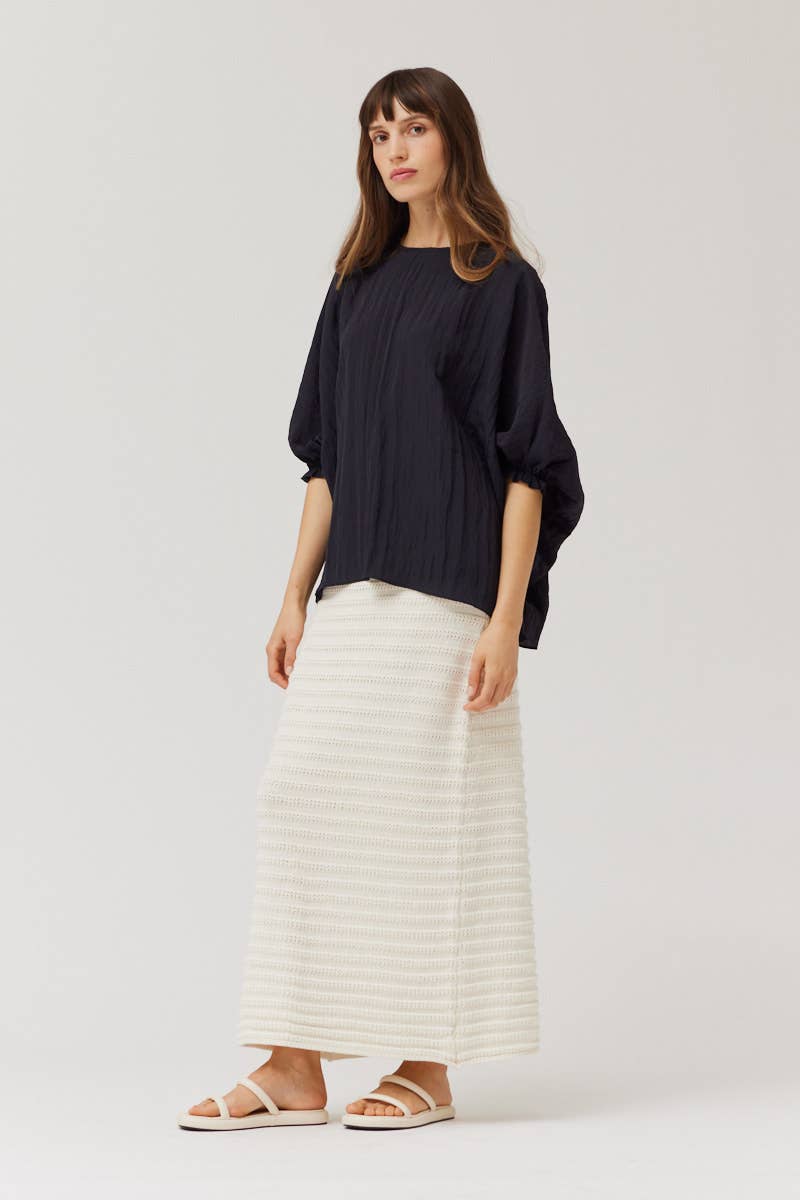 The Erin Loose Fit Crinkle Top