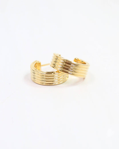 Caroline Hill Jennie Small Gold Hoop Gold