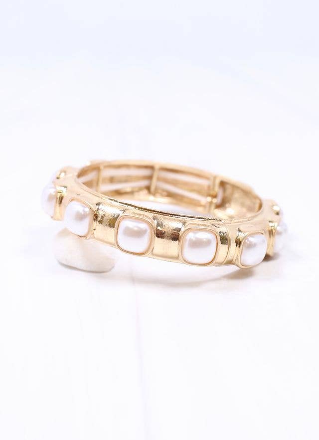 Caroline Hill Mirren Bracelet with Pearls GOLD
