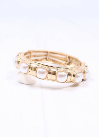Caroline Hill Mirren Bracelet with Pearls GOLD