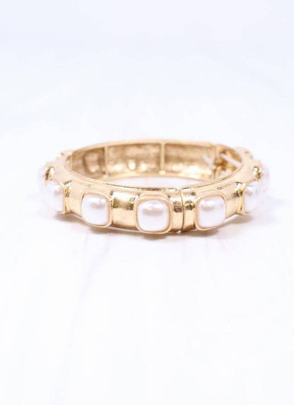 Caroline Hill Mirren Bracelet with Pearls GOLD