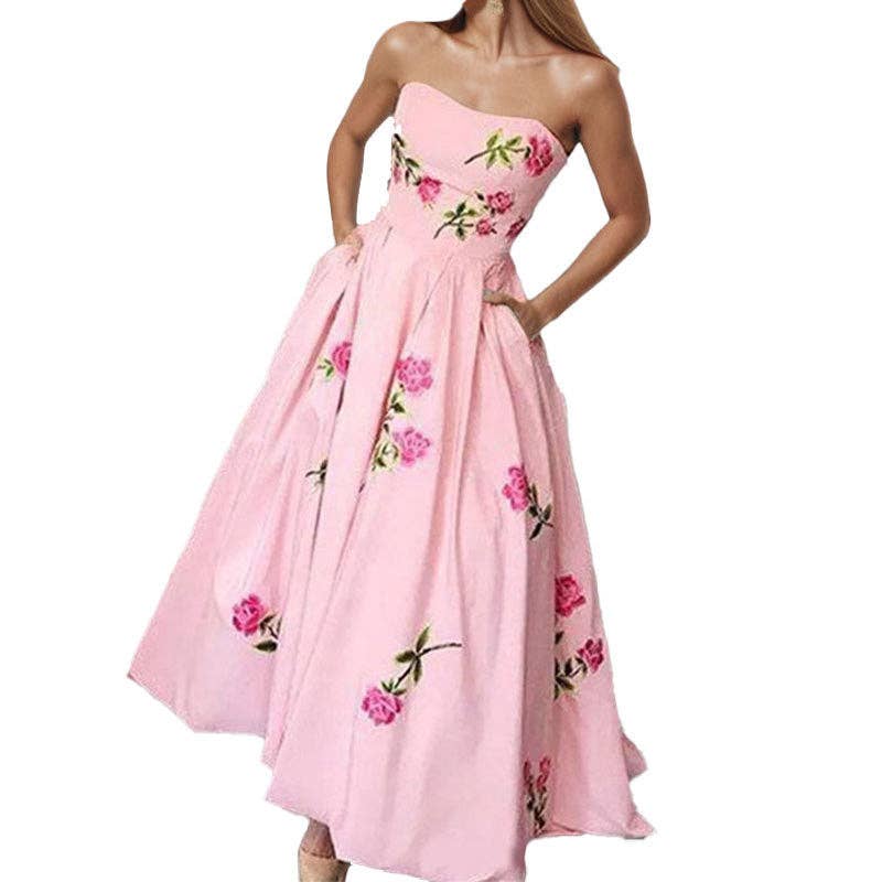 Elegant Floral Print Dress