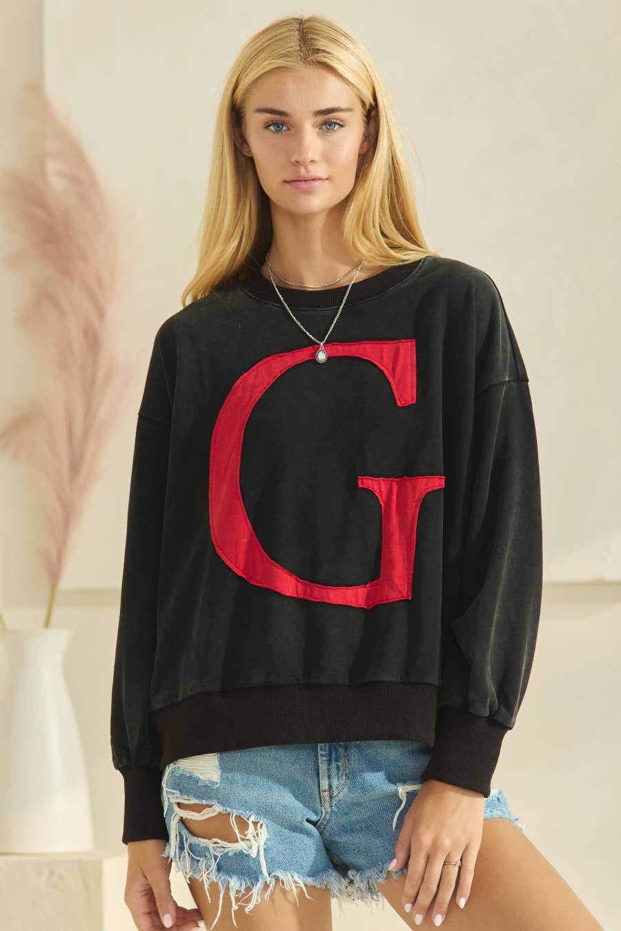 "G" Patched Gameday Pullover Sweatshirt