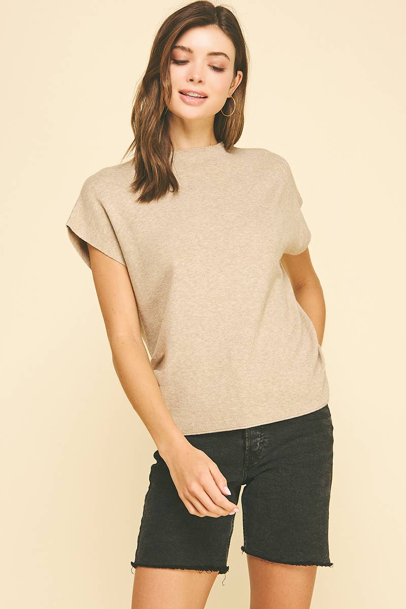 Shirring Sweater Vest