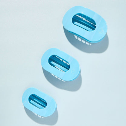 Flat Round Hair Clip | Large | Summer Sky
