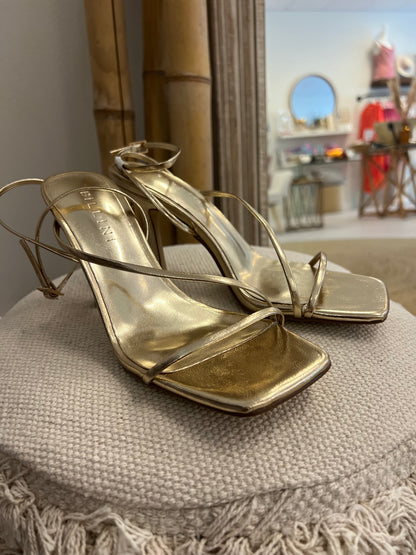 gold heels