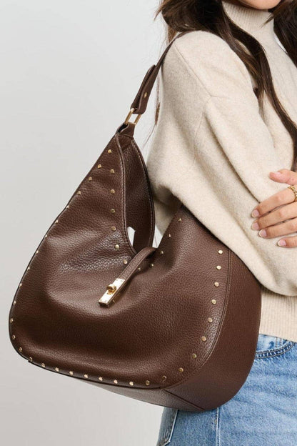 Olivia Studded Hobo Bag