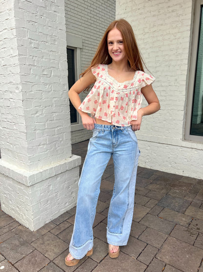 Jeremy Mid-Rise Two Tone Denim by Bayeas