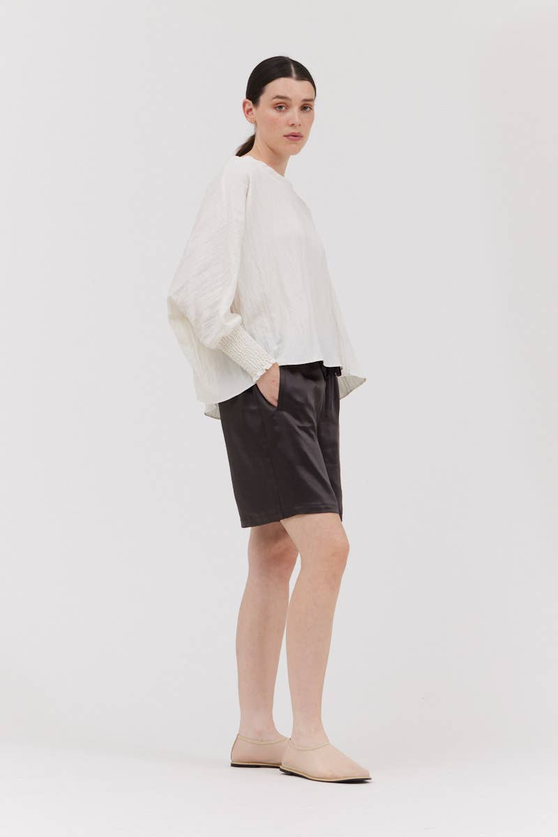 The Lila Top-crinkle material